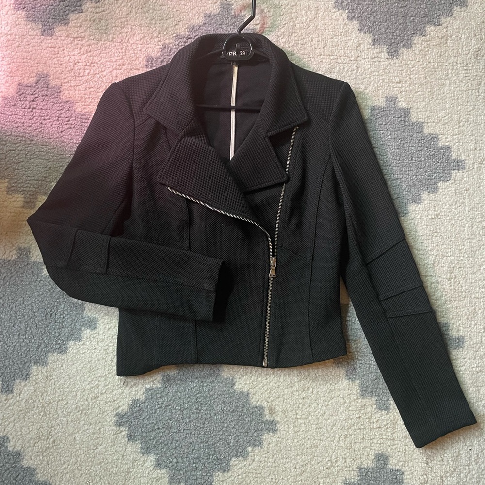 Women’s Black Motorcycle Jacket - Express (M)
